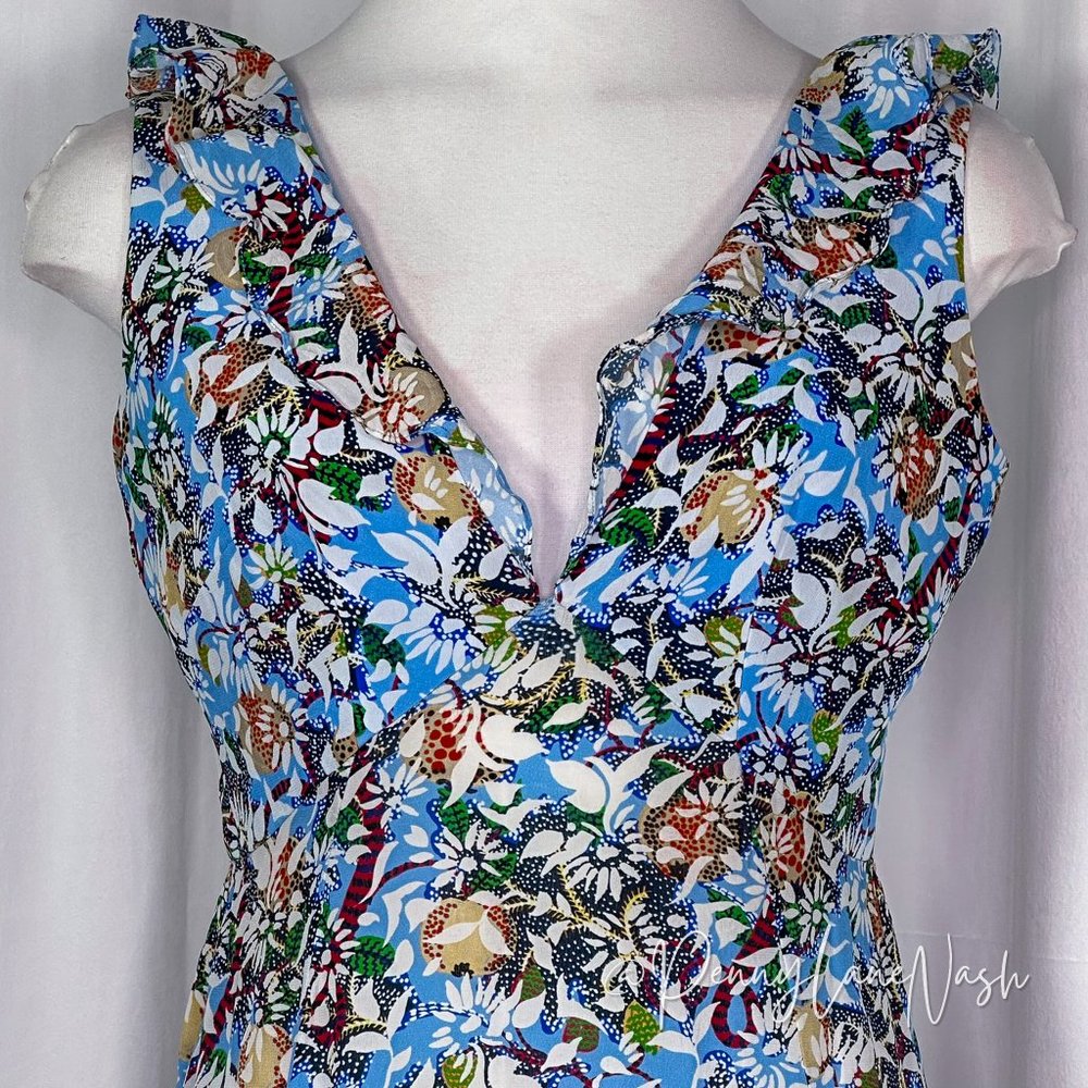 Saloni Floral Silk Holly Margerite Midi Dress - Picture 5 of 16